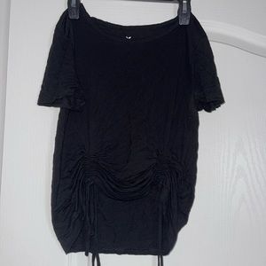 Black American Eagle crop top shirt, size small